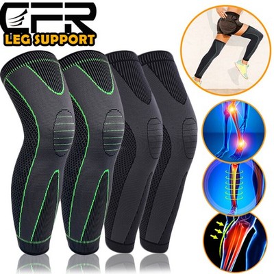 Full Leg Sleeves Thigh High Compression Long Knee Sleeve Socks Pain Relief Sport
