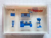 Preiser 17706 Ho 1:87; Werkstatteinrichtung, Neu & Ovp