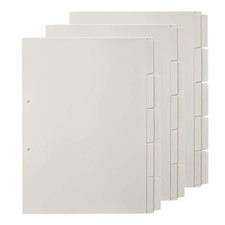 PLUS Index Tabs, A4, 2-hole, Removable Labels, Unprinted, 5 Tabs x 3 30 sheets