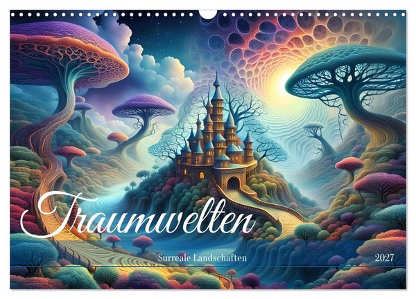 Calendar 2027 · US Version · Dream Worlds Surreal Landscapes (Wall Calendar 2027-image