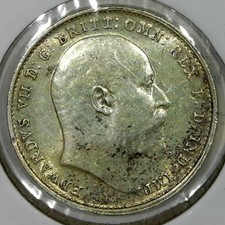 GREAT BRITAIN. EDWARD VII. 3 PENCE 1908. Great details. #J112