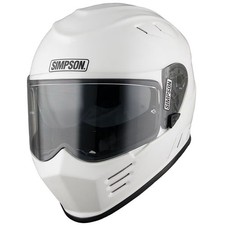 Image of Simpson Venom ECE 22.06 Motorcycle Motorbike Helmet Solid - Gloss White