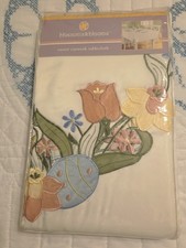 Blossoms And Blooms Cutwork Table Cloth 60 X 120