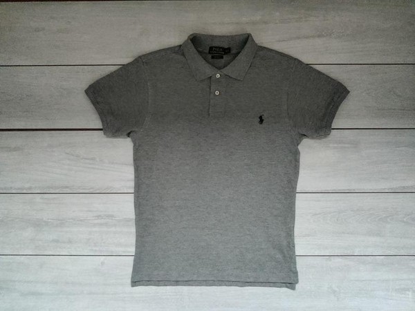 Men Polo Ralph Lauren T-Shirt Grey Cotton 38 / M /