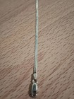 Vintage 925 Italy Sterling Silver Herringbone Link 2.5 mm Bracelet 7 inches long — photo 2
