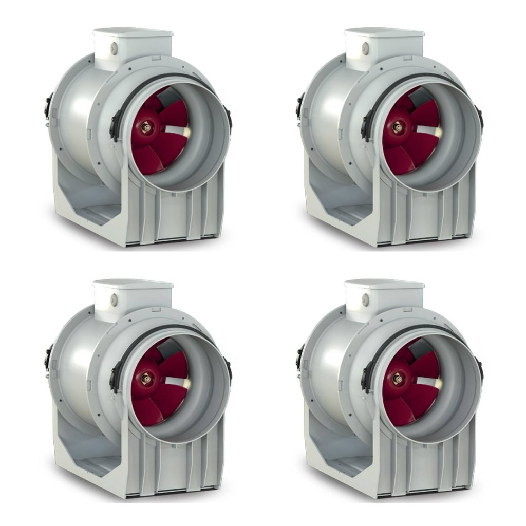 5 x Vortice 17185 TIPO LINEO 100T Centrifugal Mixed-Flow Inline Fan 100mm - Image 6