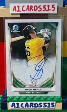 Ryon Healy - 2014 Bowman Chrome Auto #BCAP-RH - Oakland Athletics
