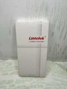 Lintelek Fitness Tracker HR, Veille d'activité avec moniteur de fréquence cardiaque bleu-noir
