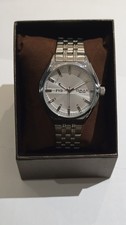 Omax Men's Silver Stainless Steel Watch Classic LOOK....005