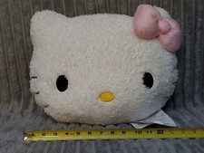    HELLO KITTY Large Decorative Pillow Pink  White   