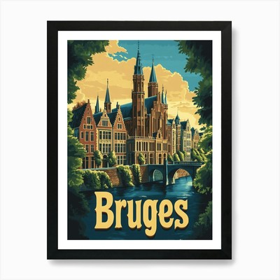 Aihrgdesign A Retro Reiseposter F Gerahmtes Wandbild Poster Leinwanddruck Bild