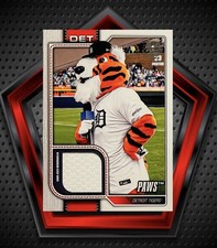 Paws *Game Used* 2026 Topps Mascot Jersey Relic SP #MAS-PAW Detroit Tigers MLB