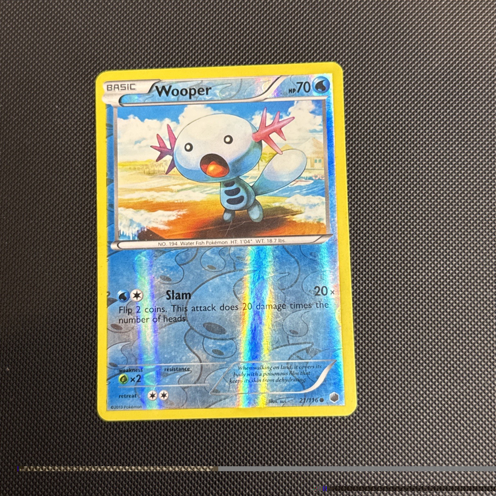 Wooper BW Plasma Freeze 21/116 common Reverse Holo