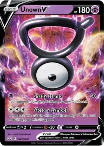 Unown V - SWSH300 - SWSH Black Star Promos Pokemon Lightly Played SWSH Black Sta
