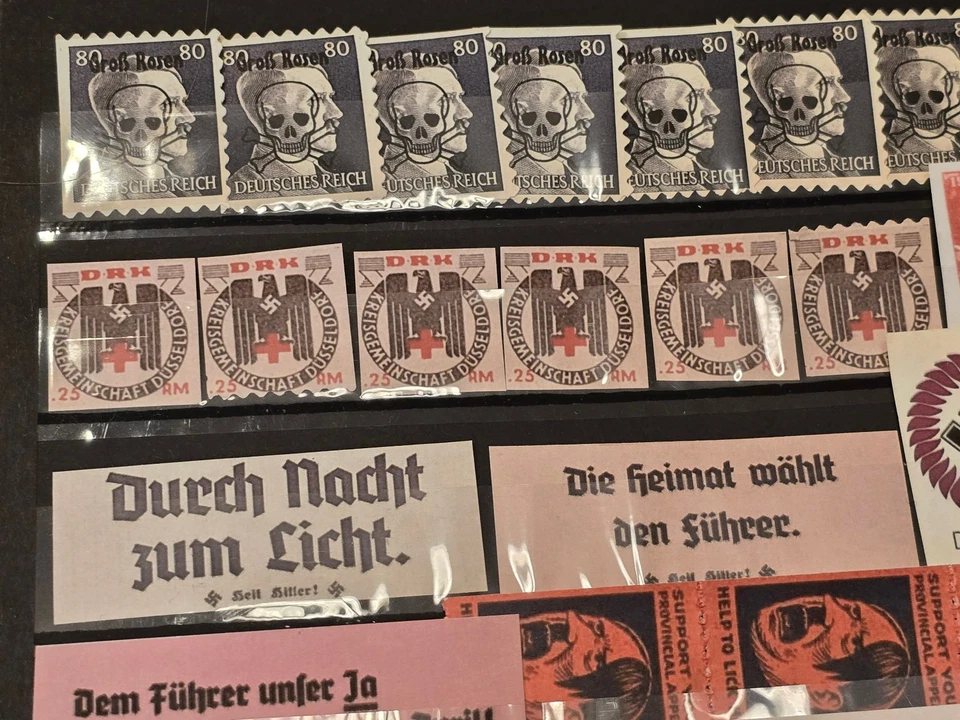 Коллекция пропагандистских марок Третьего рейха нацистов времен Второй мировой войны НСДАП x 45 - Изображение 2 из 4