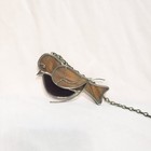 Handcrafted Stained Glass Bird Suncatcher Attached Decorative Hanging Chain 4.5" — photo 2
