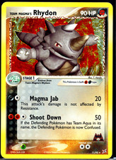 Pokemon Team Magma's Rhydon 11/95 Team Magma vs Team Aqua Holo MP