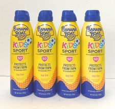 Banana Boat Sport Kids Sunscreen Spray SPF 50 Twin Pack - TOTAL 4 - EXP 2028