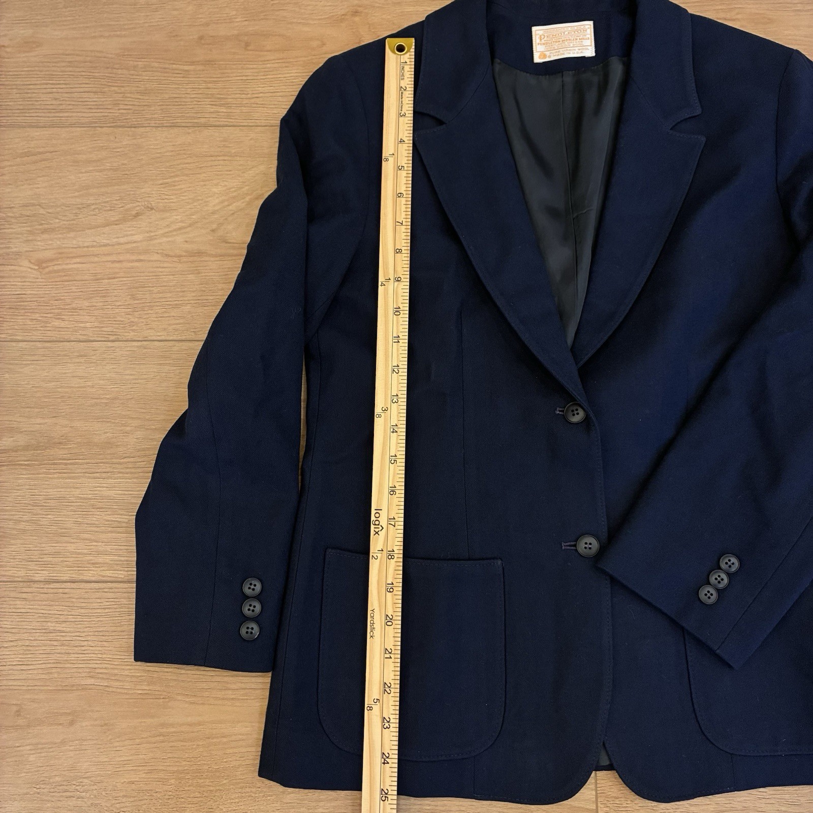 Pendleton Women's Two Button & Pockets Blue Wool … - image 5