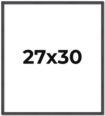 27x30 Frame Brown Picture Frame  Modern Photo Frame UV Acrylic, Acid Free Backer