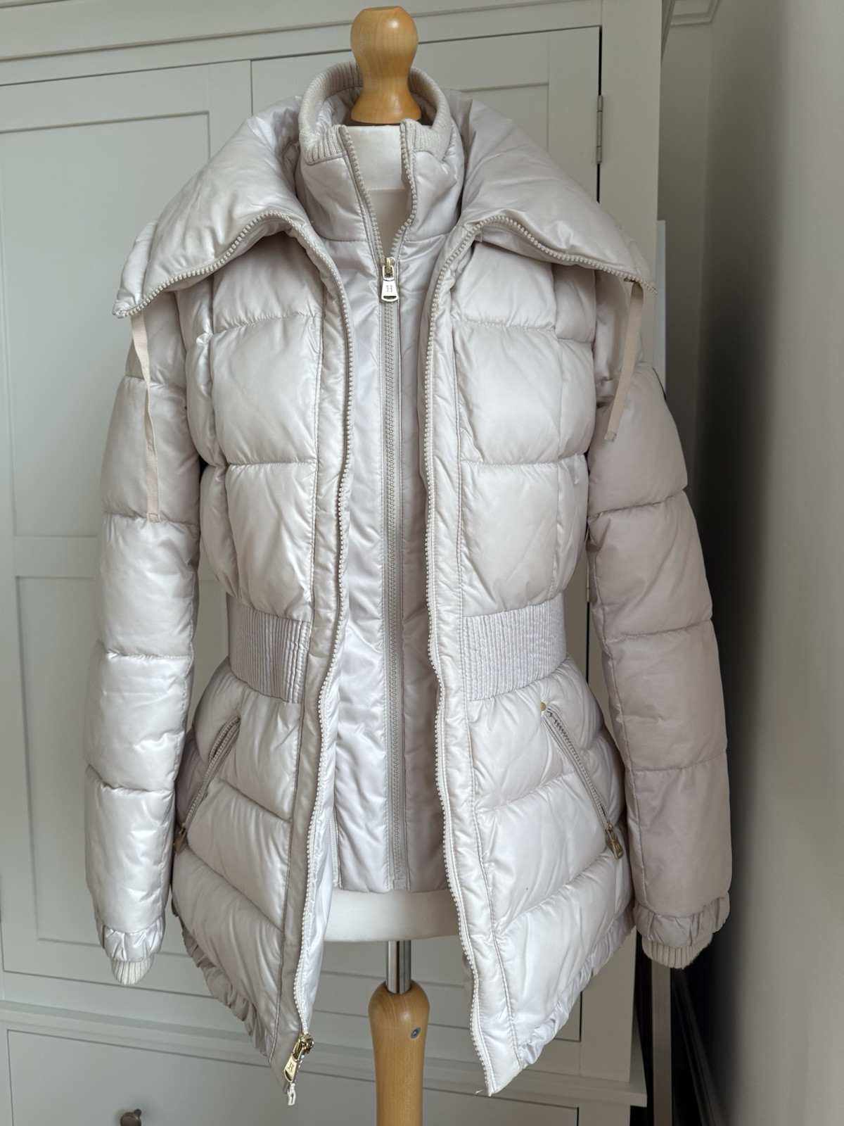 Halifax Traders Quilted jacket with oversized Col… - image 6