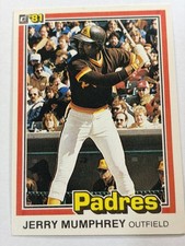 Vintage 1981 Donruss Jerry Mumphrey & Randy Jones Padres Baseball 2 Card Lot 80s