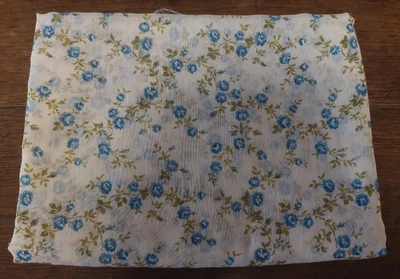 Coupon de tissu vintage voilage rideaux tergal largeur 88 cm vendu au mètre - Photo 1/3