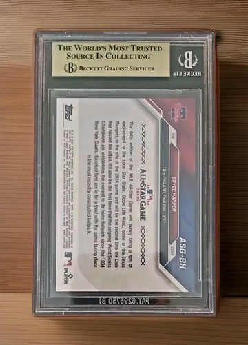 Bryce Harper 2024 Topps Now All-Star Game Selections #ASGBH - BGS 10 - 第 2/2 張圖片