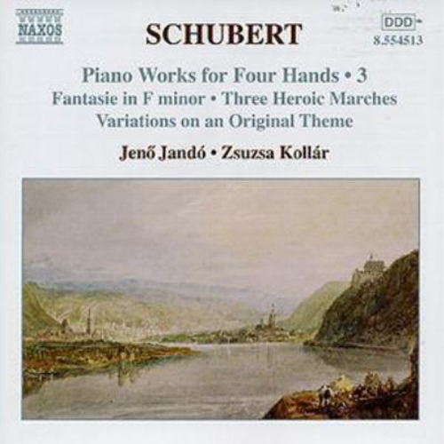 Franz Schubert Piano Works for Four Hands Vol. 3 (Jando, Kollar) (CD ...