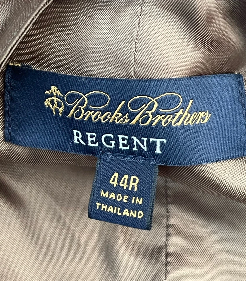 Brooks Brothers Regent Waistcoat Vest Men's 44 R Speckled Wool Tweed Belted - Image 4 of 4