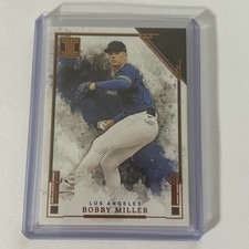 2025 Impeccable Baseball Bobby Miller Copper Parallel SP 99/99 Dodgers
