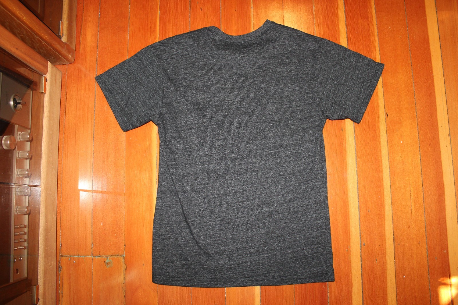 Shelby Cobra Racing T Shirt SMALL Heather Gray Felt Logo FORD