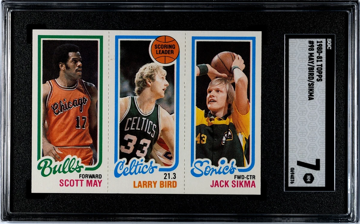Topps Larry Bird 7 Graded Basketball Sports Trading Cards