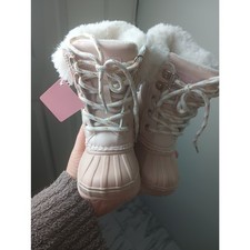 London Fog Toddler Girls Lil Downing Court Cold Weather Boots Pink NWT Size 6