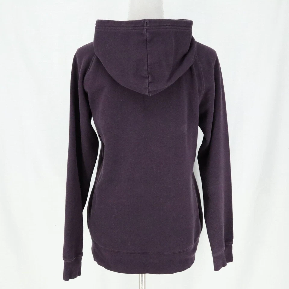 The North Face Sweatshirt Womens Large Logo Hoodie Purple Pullover Top Half Dome - Image 3 of 4