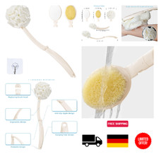 Duschschwamm mit Stiel 3-in-1 R&uuml;ckenb&uuml;rste Badeb&uuml;rste L