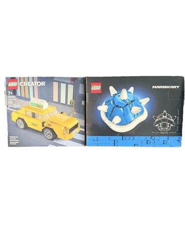LEGO Set Lot of 2 – Mario Kart Spiny Shell 40787 + Creator Yellow Taxi 40468