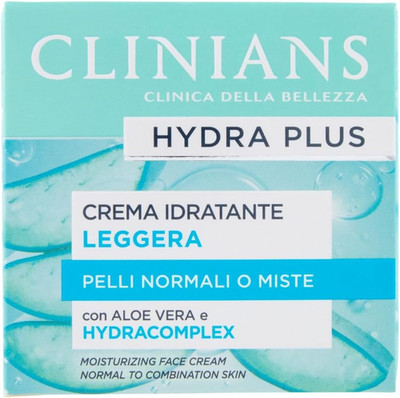 CLINIANS | Hydra plus leichte feuchtigkeitsspendende Gesichtscreme, dermatologisch getestet, 