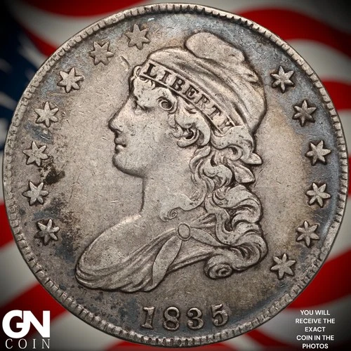 1835-P Capped Bust Half Dollar — photo from another recent sale