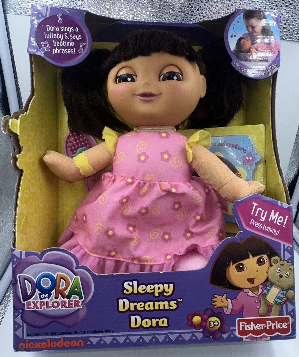 RARE Dora the Explorer Sleepy Dreams Doll 2010 Fisher Price NEW