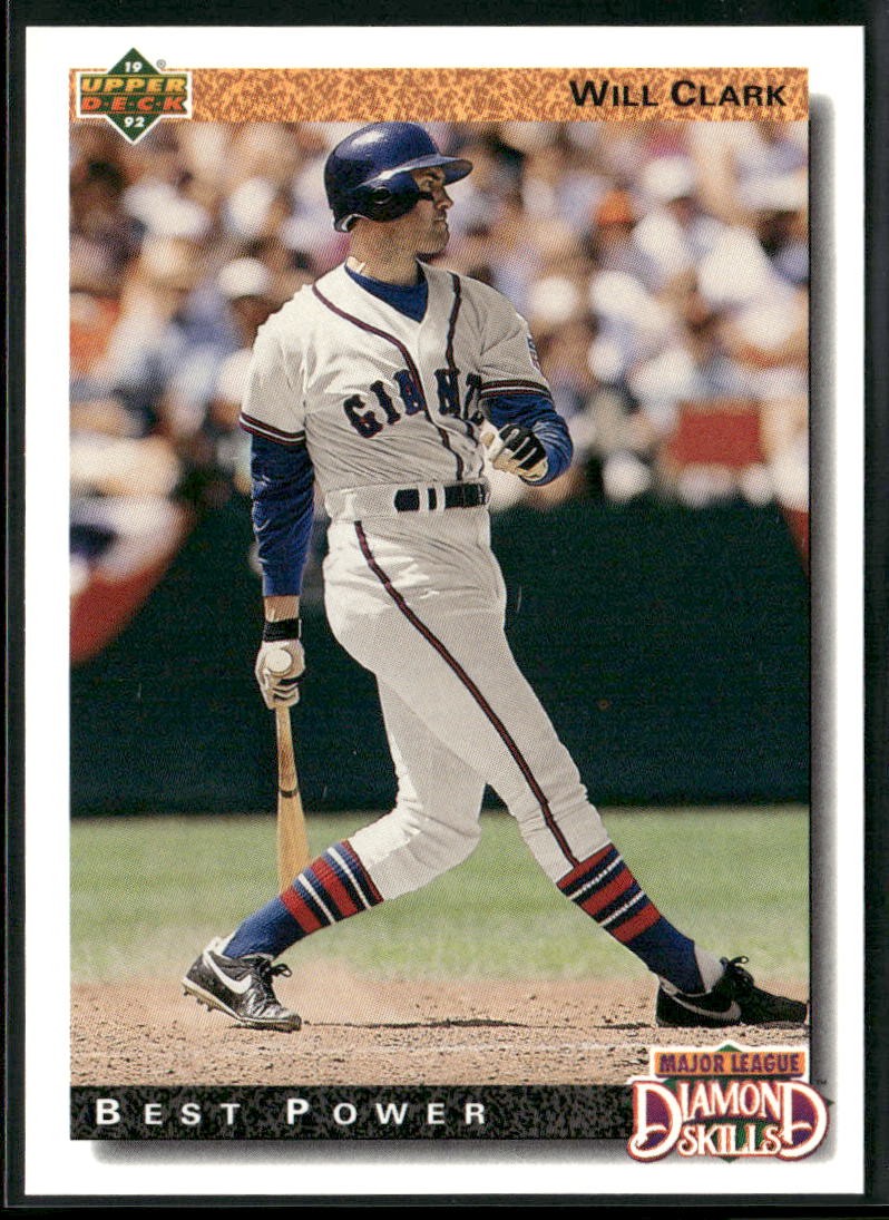 Will Clark 1992 Upper Deck Baseball Factory Set Gold Hologram #718