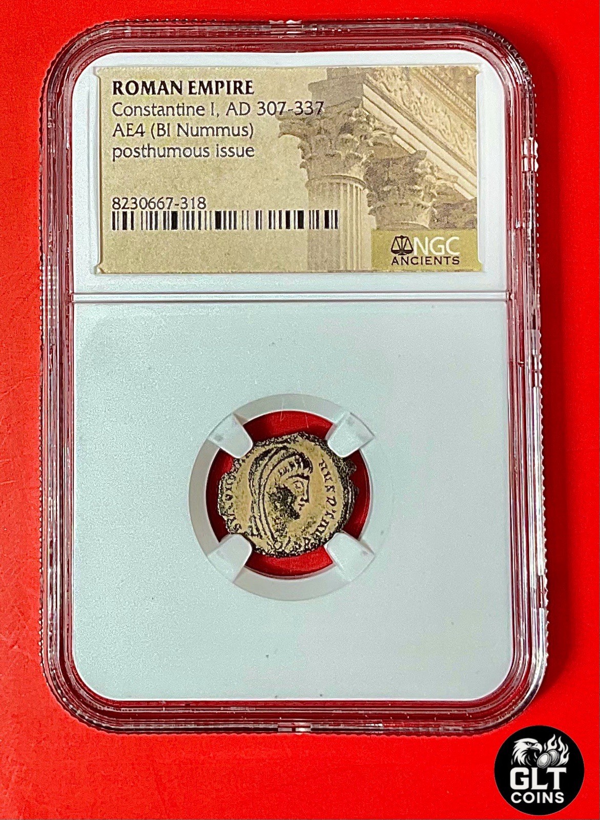 Constantine the Great AD 307-337✦ Roman AE4 ✦ Posthumous ✦ NGC-Great Details 