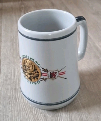 Bierkrug Gerz Männer wie wir - Wicküler Bier 0,5 Liter Humpen original Gerzit.
