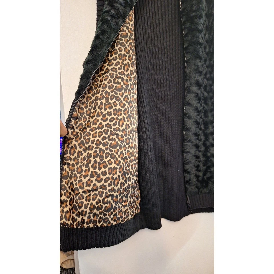 Chaleco Suéter MAGGIE BARNES Piel Sintética Mujeres Talla Grande 2X Mob Esposa Carrera Invierno Foto 4 de 4