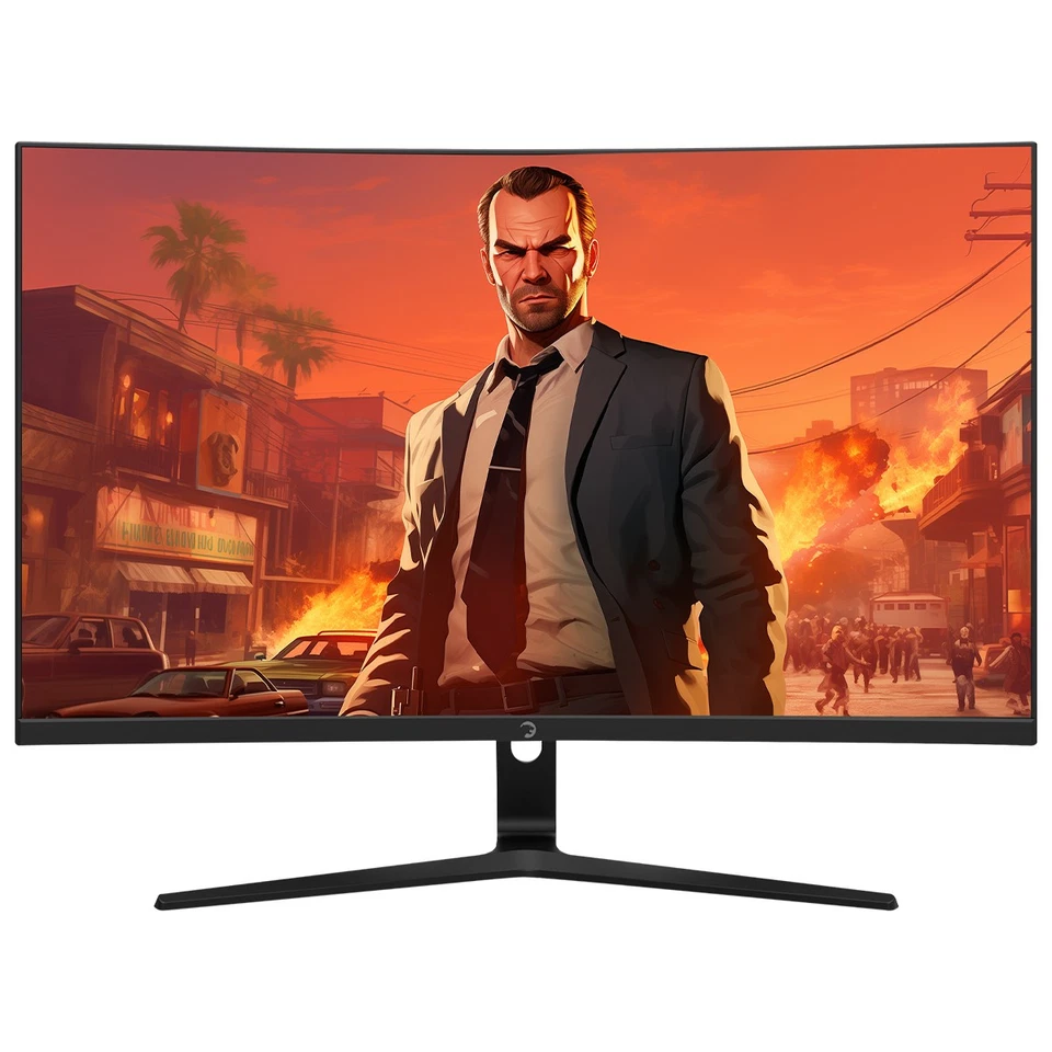 GAMEPOWER Curved Monitor 27 zoll 300Hz FullHD PC Bildschirm mit Lautsprecher V80 - Bild 3 von 4