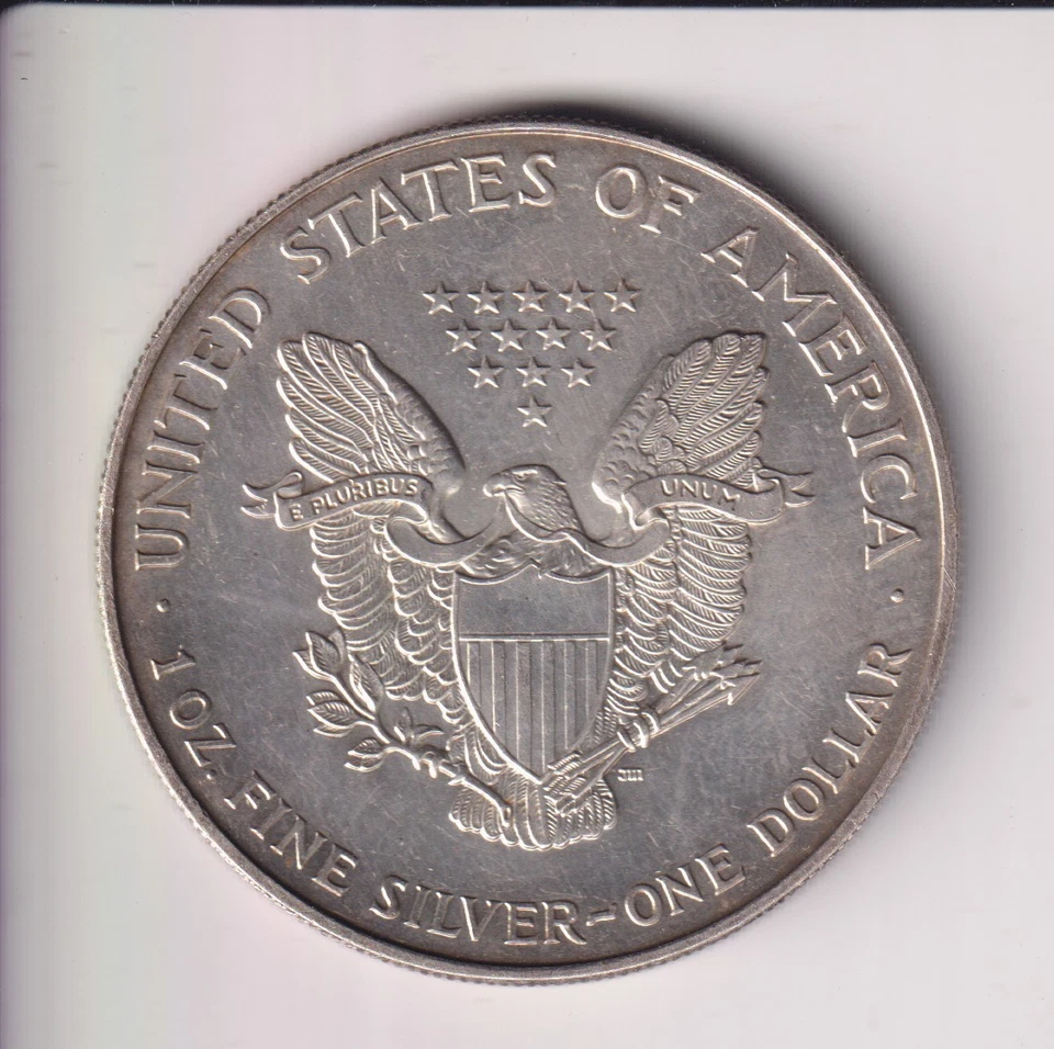 1995 AMERICAN SILVER EAGLE $1 DOLLAR 1 OZ .999 SILVER COIN UNITED STATE MINT - Image 2 of 2