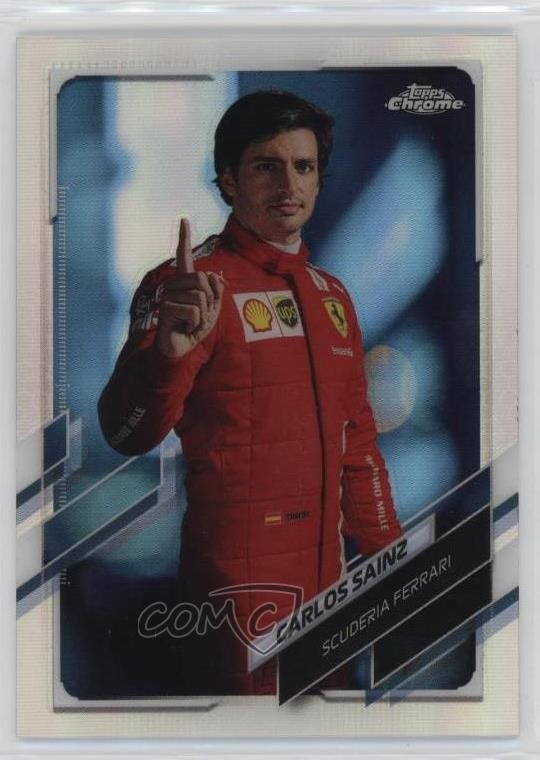 2021 Topps Chrome Formula 1 F1 Racers Refractor Carlos Sainz Jr #12 1ab7