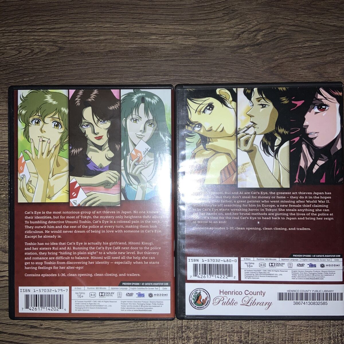 Cat’s Eye Anime Complete Series Season 1 and 2 OOP Rare HTF (READ DESC).