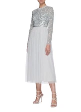 New NEEDLE & THREAD  TEMPEST BODICE Ballerina DRESS Size UK14 US10 XL/42