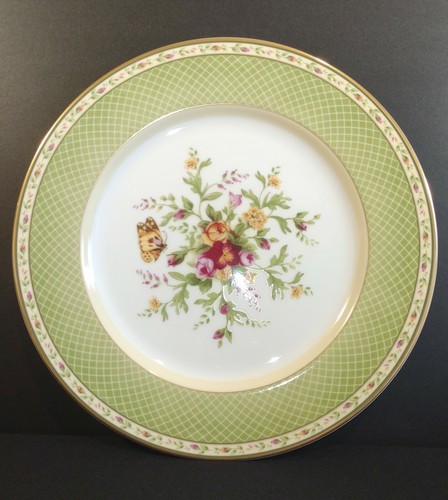 Royal Albert Seasons Of Colour 2001 Spring Trellis Green Porcelain Dinner Plate